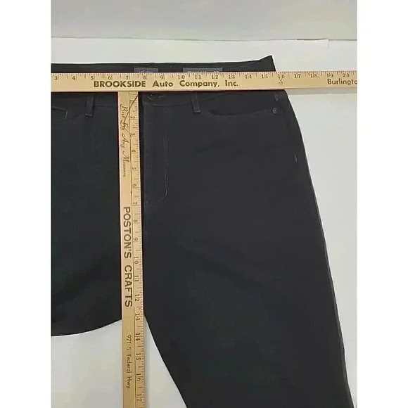 J. Jill Denim Premium- Flex High-Rise Leggings Women's Size 12 Black Tapered Leg - Picture 4 of 8